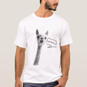 Grappig tshirt met lama en de tekst noproblama (Vorderseite)