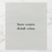 Grappig wijnetiket weinetikett (Einzelnes Label)