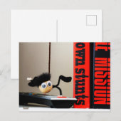 Grappige close up van 'Mission Impossible' Fubby Postkarte (Vorne/Hinten)