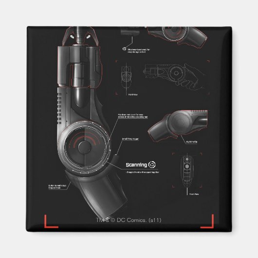 Grappling Gun Diagramm Magnet (Vorne)