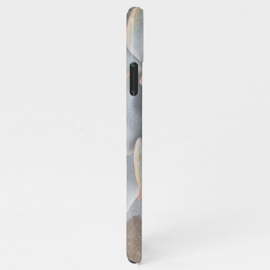 Graptoveria Huths Pink Electronics Bag iPhone Hülle (Rechte Seite)