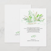 Gras-Beileid danken Ihnen zu kardieren Dankeskarte (Vorne/Hinten)