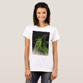 Gras-Blatt SpinArt T - Shirt (Vorne ganz)