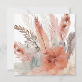 Gras-Dankkarten für Boho Pampas (Rückseite)