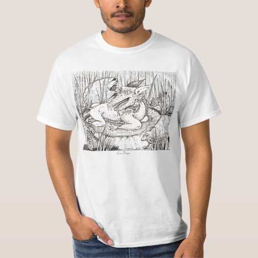 Gras-Drache T-Shirt (Vorderseite)