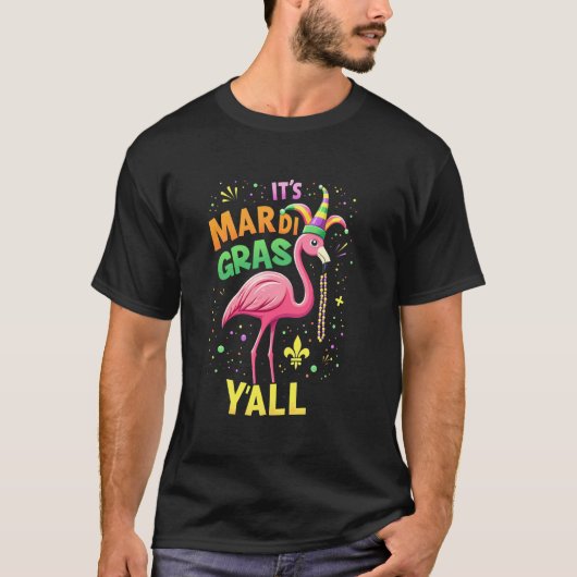 Gras Flamingo Leute T-Shirt (Vorderseite)