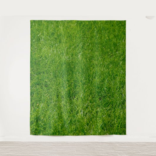 Gras-Foto-Hintergrund Wandteppich (Vorderseite)