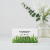 Gras-Garten-Rasen-Sorgfalt und Landschaft Visitenkarte (Stehend Vorderseite)