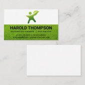Gras | Gartenwerkzeuge | Green Thumb-Logo Visitenkarte (Vorne/Hinten)