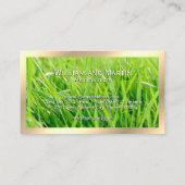 Gras | Goldgrenze | QR-Code Visitenkarte (Rückseite)