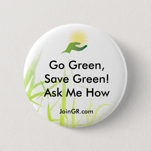 Gras, GR_ICONO_LOGO, JoinGR.com, gehen Grün, Button (Vorderseite)