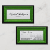 Gras-Green-Picture-Rahmen Visitenkarte (Vorne/Hinten)