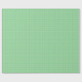 Gras Green Simple Kariert Geschenkpapier (Flach)