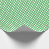 Gras Green Simple Kariert Geschenkpapier (Ecke)