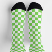 Gras grün kariert socken (Oben)