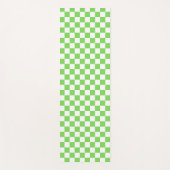 Gras grün kariert yogamatte (Vorderseite)