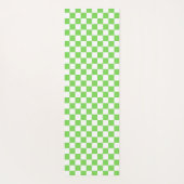 Gras grün kariert yogamatte (Rückseite)