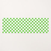 Gras grün kariert yogamatte (Vorderseite (Horizontal))