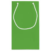 Gras Grüne Personalisierte Extravagante Wirbel Fot Kleine Geschenktüte (Rückseite)