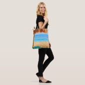 Gras-Hütte u. Nichtstuer auf Strand Tasche (Am Model)
