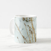 Gras im Schnee Kaffeetasse (Vorderseite Links)