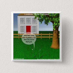 Gras ist auf der anderen Seite lustiger Button