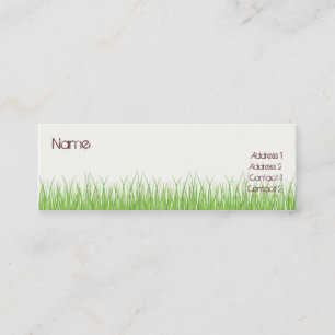 Gras Mini Visitenkarte