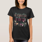Gras mit Blume verblasst das Wort Gottes T-Shirt (Vorderseite)
