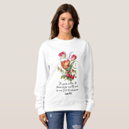 Gras mit der Blume verblüfft das Wort Gottes Bibel Sweatshirt