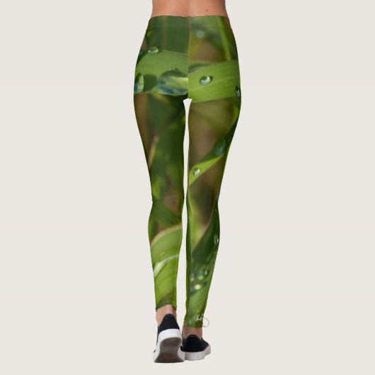 Gras mit Rosen Leggings (Rückseite)
