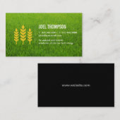 Gras natürlich | Weizensymbol Visitenkarte (Vorne/Hinten)