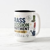 Gras Obsession Abteilung Papa Kaffeetasse (VorderseiteRechts)