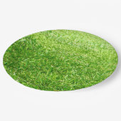 Gras Pappteller (Schrägansicht)