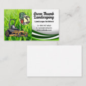 Gras | Rasenmäher | Landscaping Tools Visitenkarte (Vorne/Hinten)
