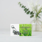 Gras | Rasenmäher | Landschaftsdienste Visitenkarte (Stehend Vorderseite)