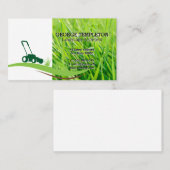 Gras | Symbol für Rasenmäher | Landflucht Visitenkarte (Vorne/Hinten)