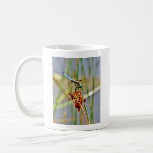 Gras und Dragonfly Kaffeetasse (Links)