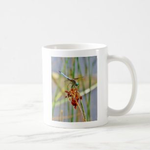 Gras und Dragonfly Kaffeetasse