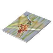 Gras und Dragonfly Notizblock (Rotiert)