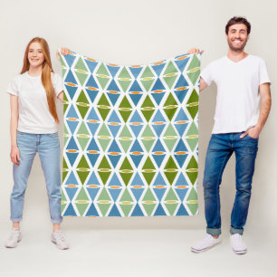 Gras und Himmel Fleecedecke