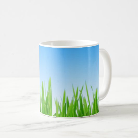 Gras und Himmel Kaffeetasse (VorderseiteRechts)