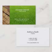 Gras und Holz Visitenkarte (Vorne/Hinten)