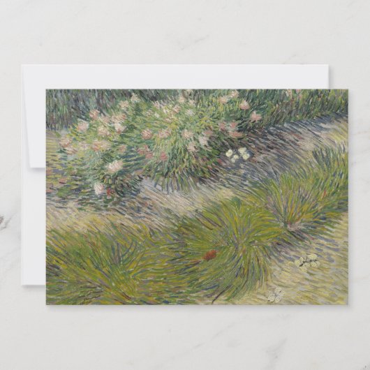 Gras und Schmetterlinge von Vincent van Gogh Einladung (Vorderseite)