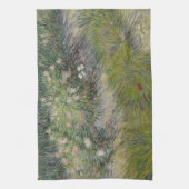 Gras und Schmetterlinge von Vincent van Gogh Geschirrtuch (Vertikal)