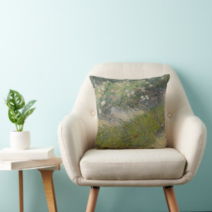 Gras und Schmetterlinge von Vincent van Gogh Kissen