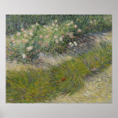 Gras und Schmetterlinge von Vincent van Gogh Poster (Vorne)