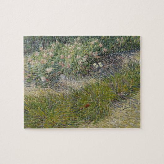 Gras und Schmetterlinge von Vincent van Gogh Puzzle (Horizontal)