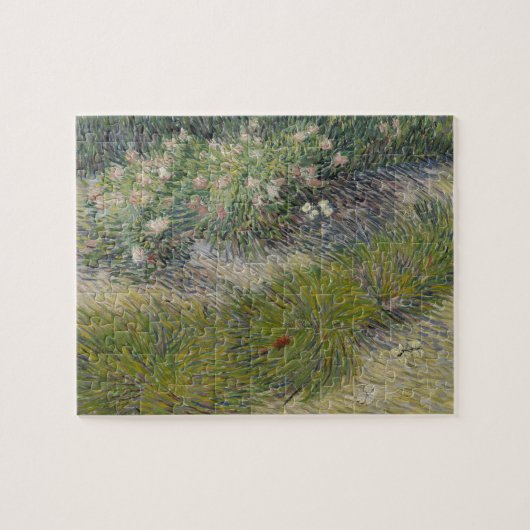 Gras und Schmetterlinge von Vincent Van Gogh Puzzle (Horizontal)
