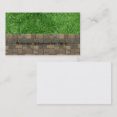 Gras und Straßenbetoniermaschinen Visitenkarte (Vorne/Hinten)