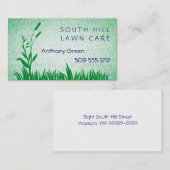 Gras und Unkraut Texturieren Look Hintergrund Busi Visitenkarte (Vorne/Hinten)